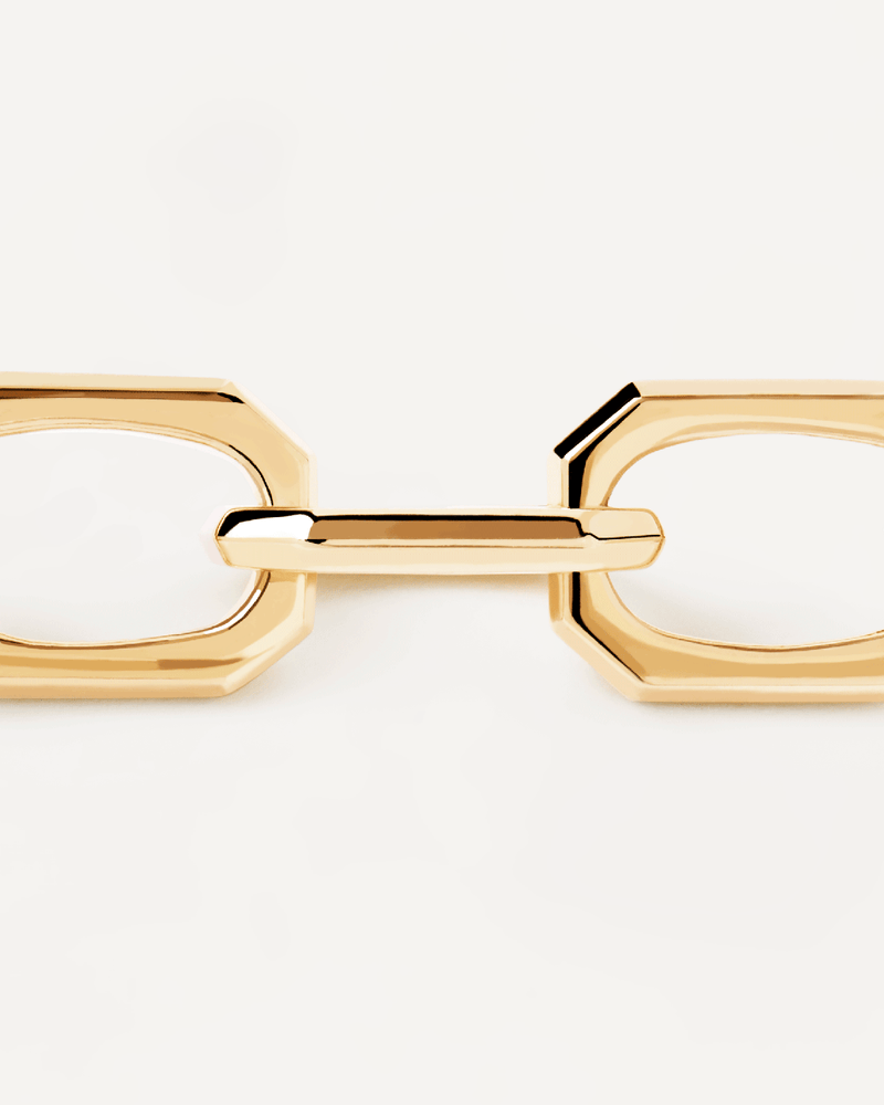 Large Signature Halskette - 
  
    Messing / 18K Goldplattierung
  
