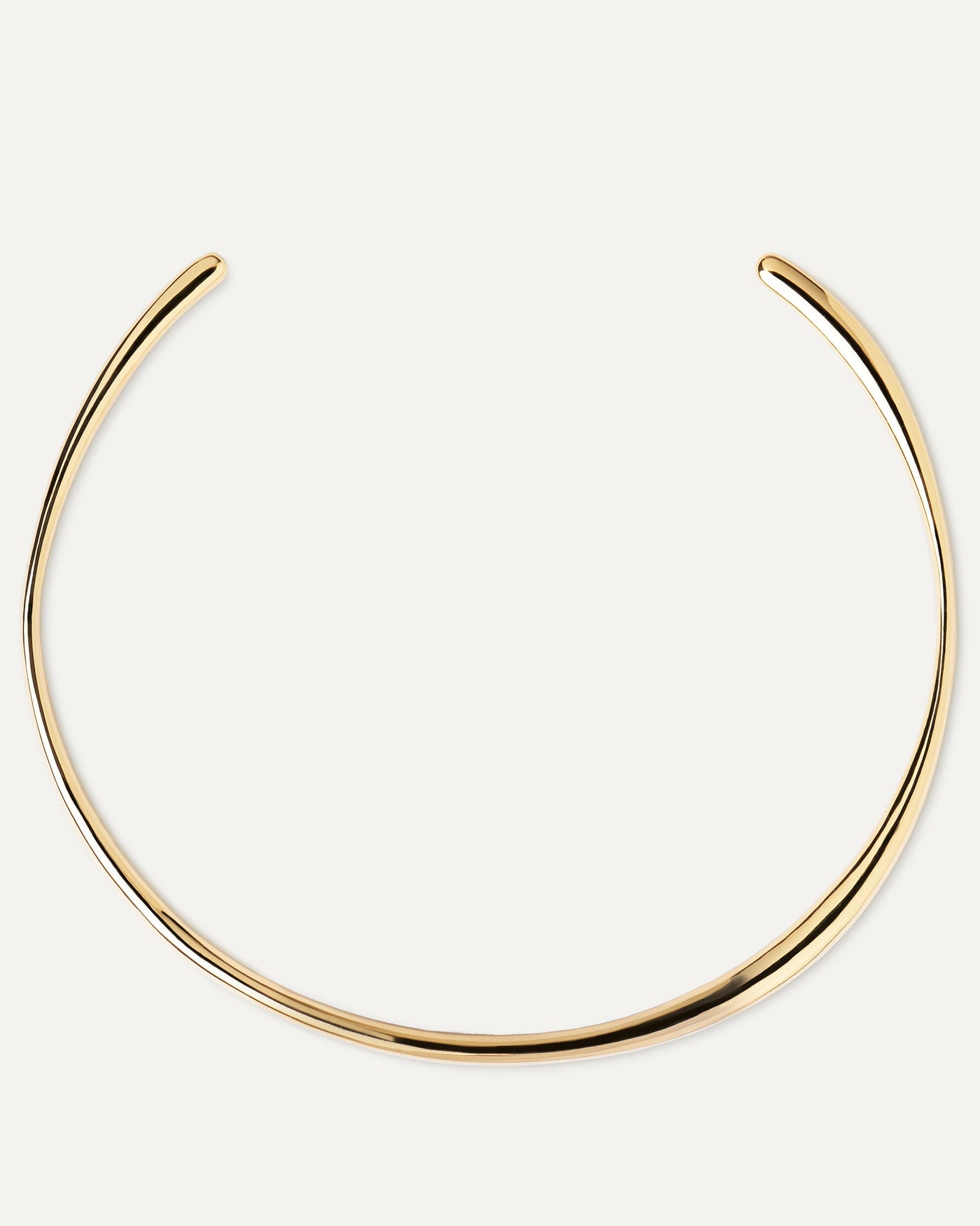 Pirouette Halskette. Goldverzerrte Silber-Chocker-Halskette mit rund starrer Form. Erhalten Sie die neuesten Produkte von PDPAOLA. Geben Sie Ihre Bestellung sicher auf und erhalten Sie diesen Bestseller.