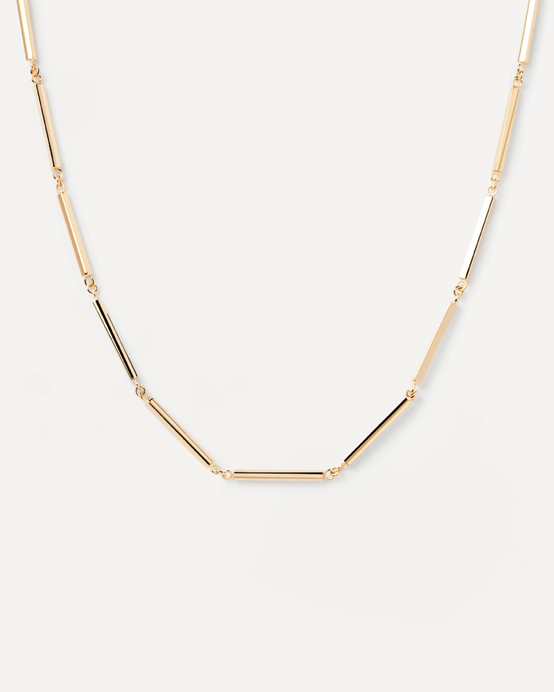 Bar Chain Necklace - 
  
    Sterling Silver / 18K Gold plating
  
