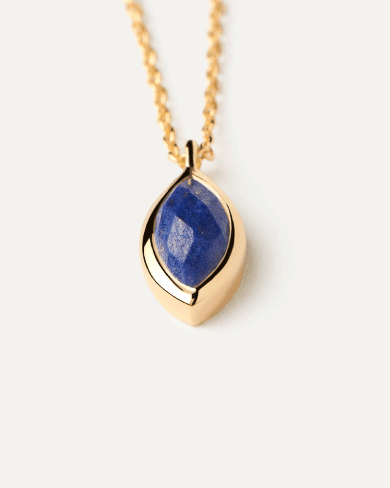 Lapis Lazuli Nomad Necklace - 
  
    Sterling Silver / 18K Gold plating
  
