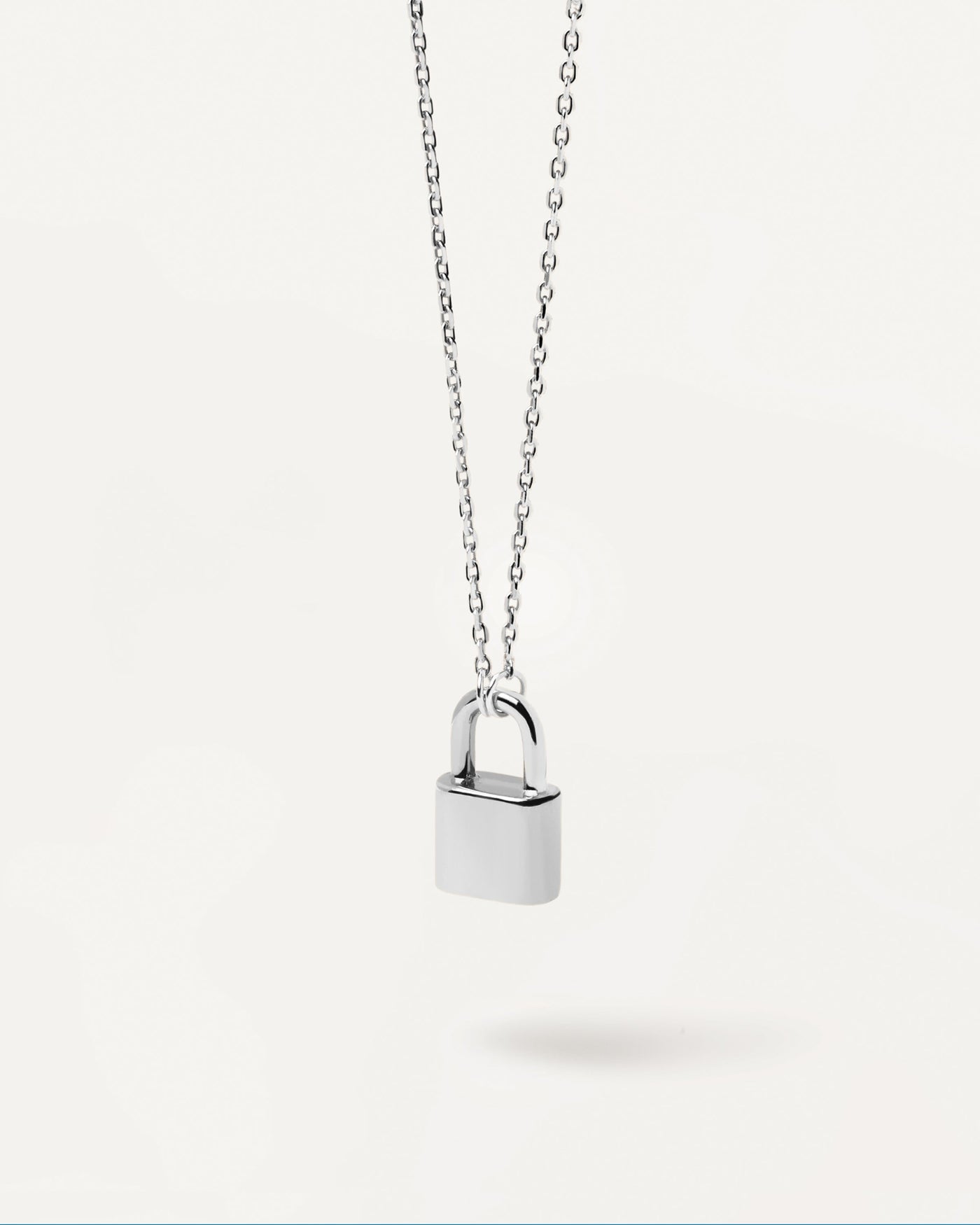 Silver Lock Necklace