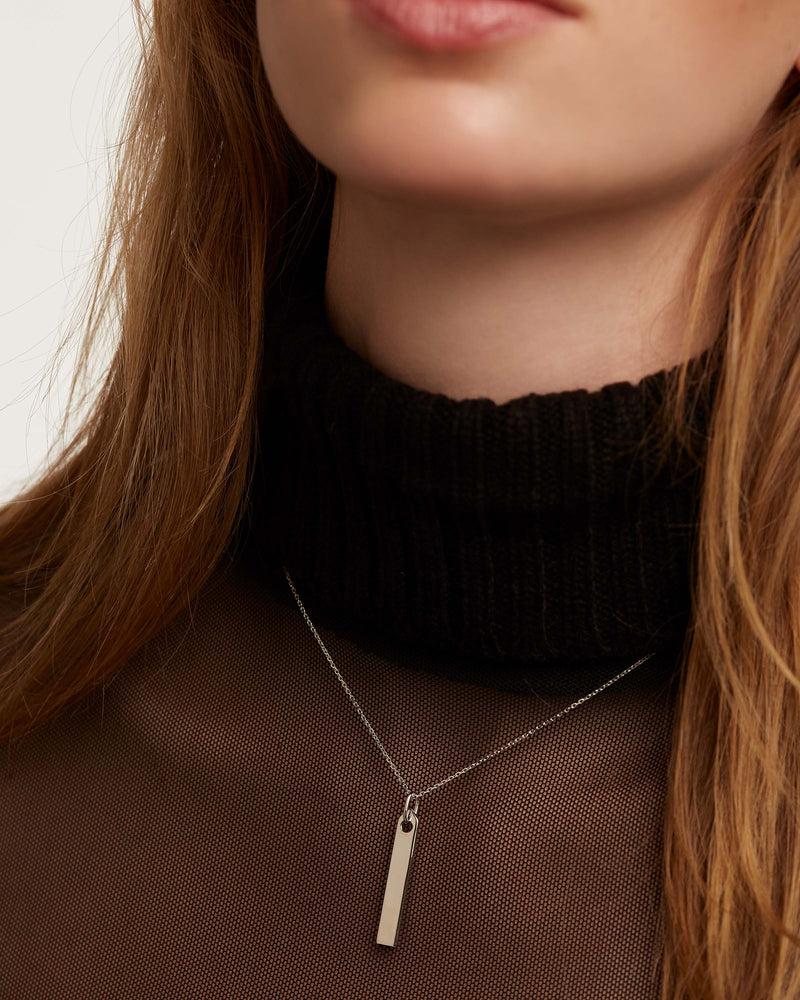 Flame Silver Necklace - 
  
    Argent massif
  
