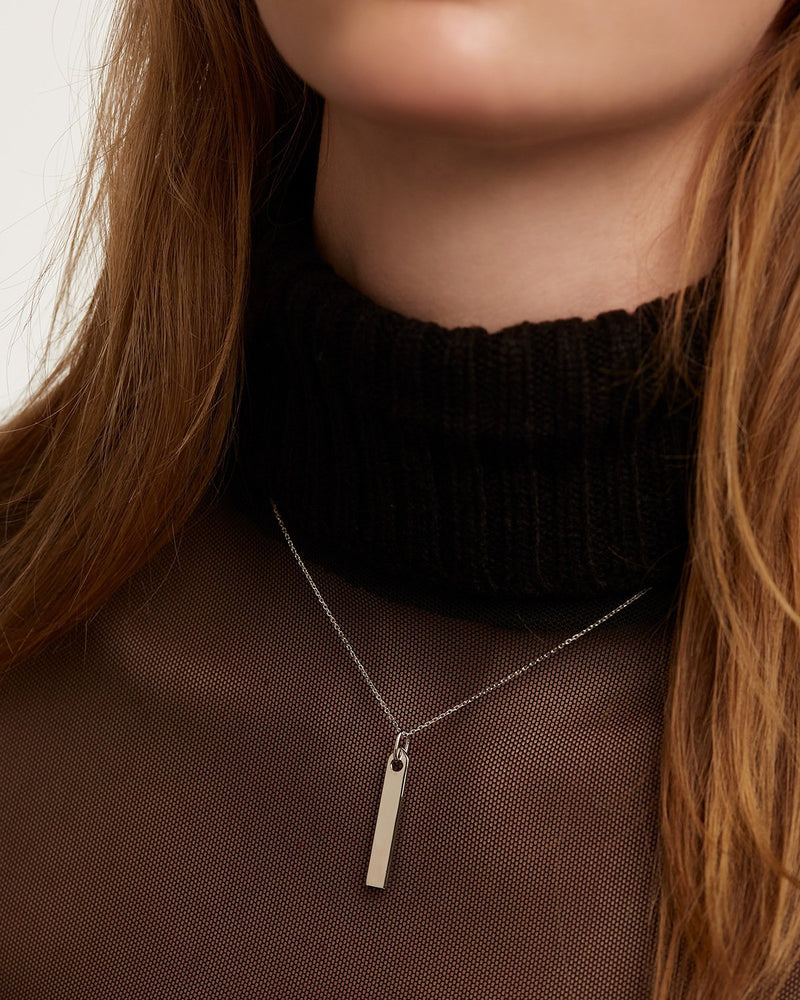 Flame Silver Necklace - 
  
    Argent massif
  
