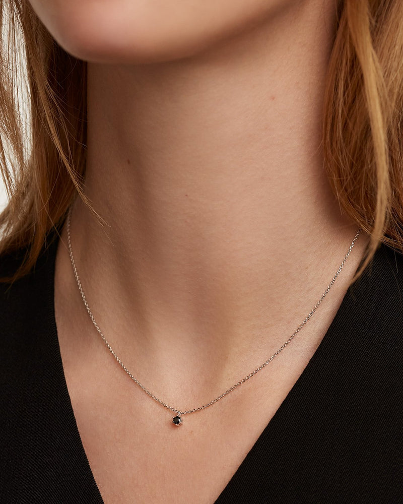 Collar Black Solitary Silver - 
  
    Plata de Ley
  
