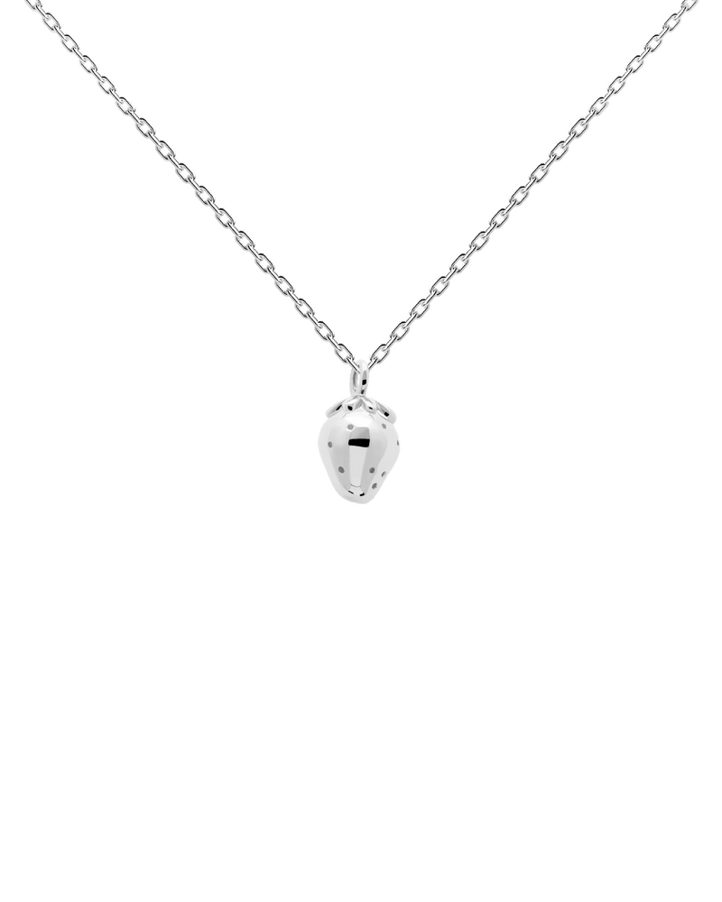 Collier en argent La Fraise - 
  
    Argent massif
  

