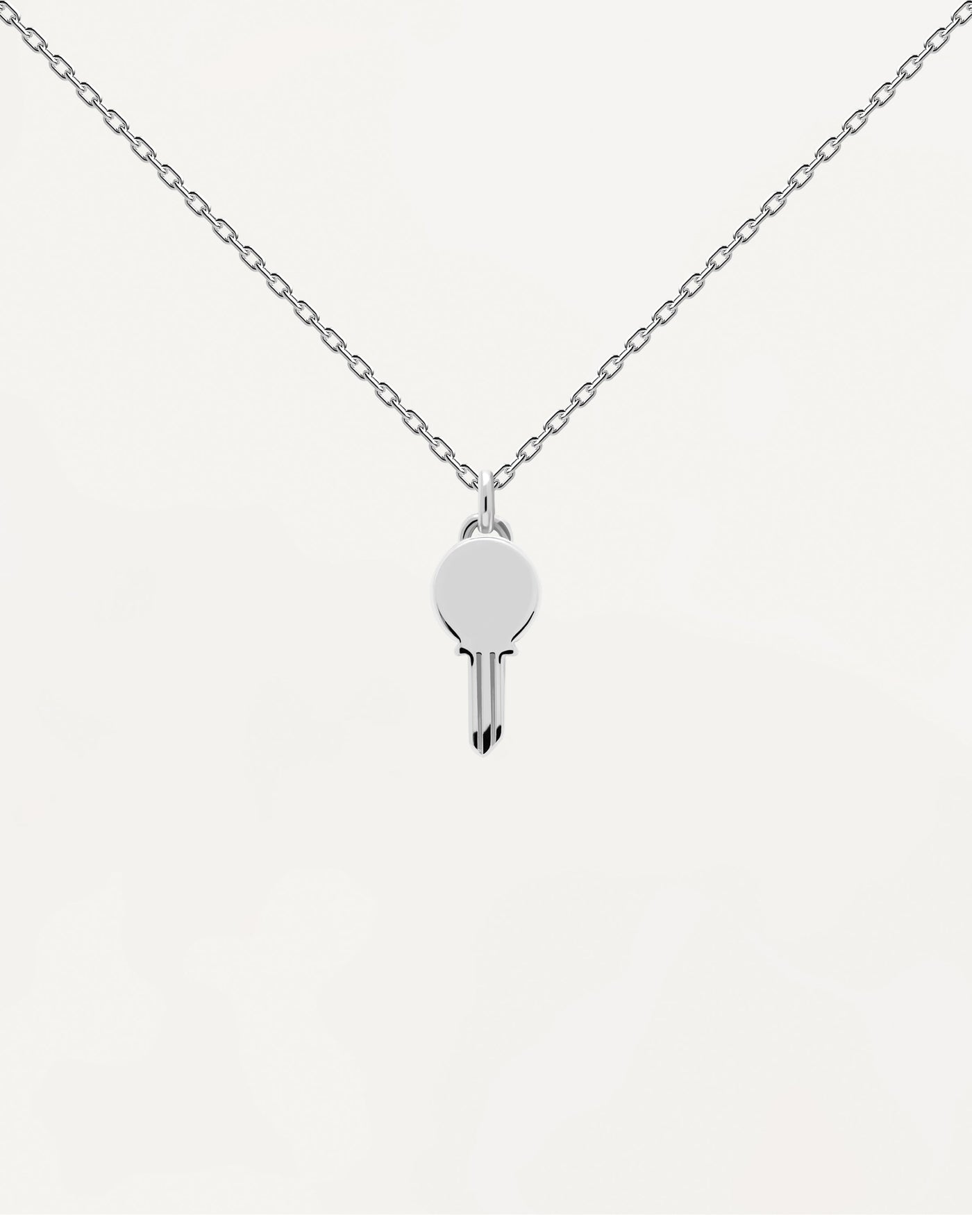 2023 Selection | Eternum Silver Necklace. Sterling silver necklace with personalized key pendant to engrave. Get the latest arrival from PDPAOLA. Place your order safely and get this Best Seller. Free Shipping.