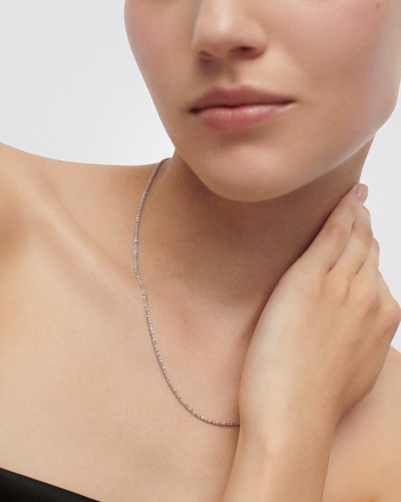GRID 1 Essential Silver Chain Necklace - 
  
