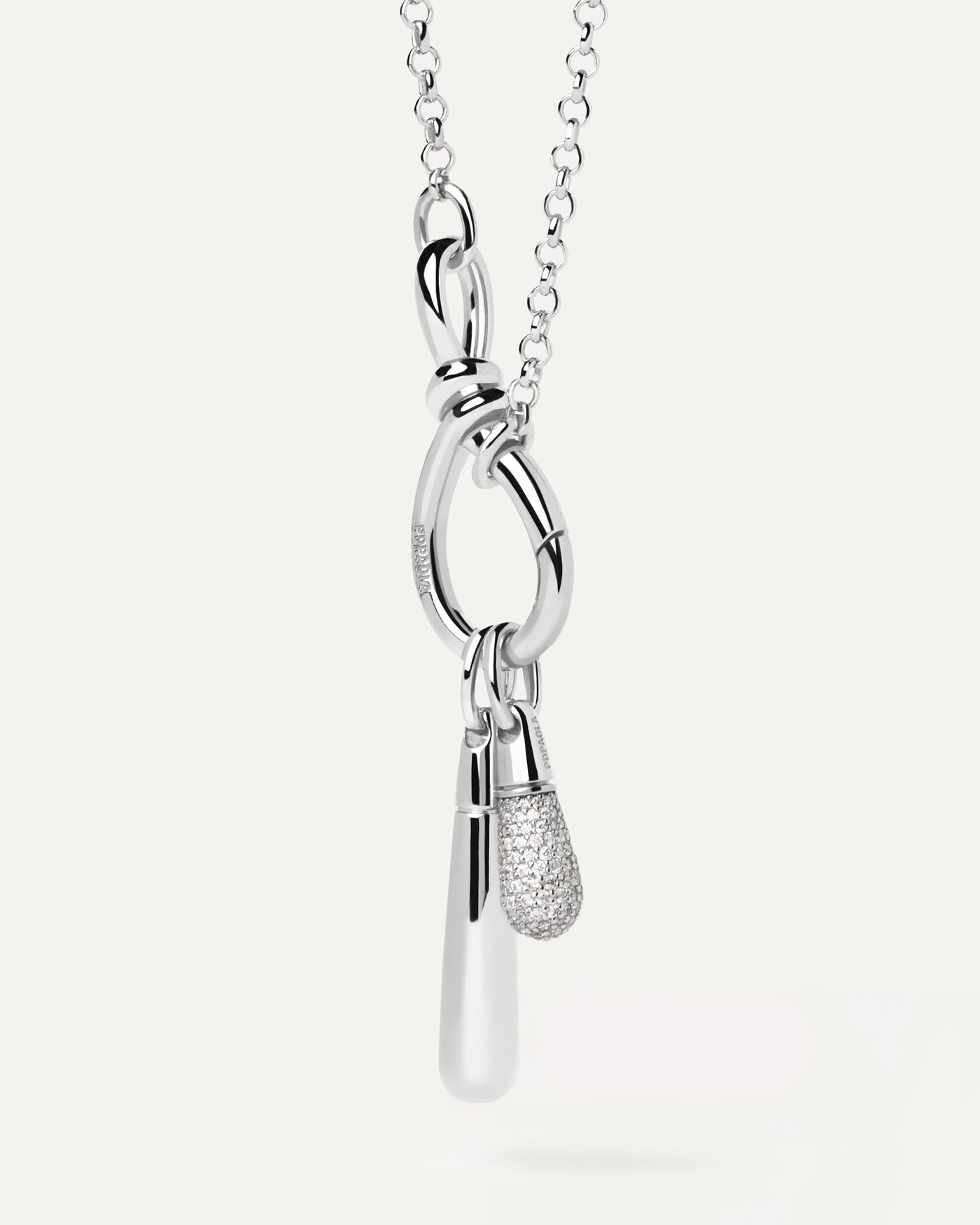 Large Drop Silver Pendant - 
  
    Sterling Silver
  
