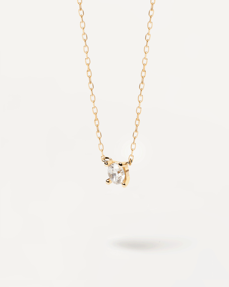 Collana in Diamanti e Oro Solitaire Mini - 
  
    Oro 18K
  
