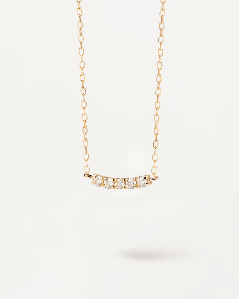 Diamonds and Gold Eternity Necklace - 
  
    18K Gold
  
