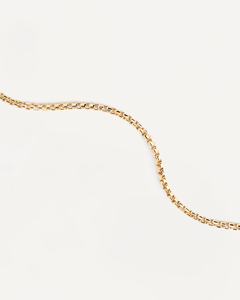 Gold Box Chain Necklace - 
  
    18K Gold
  
