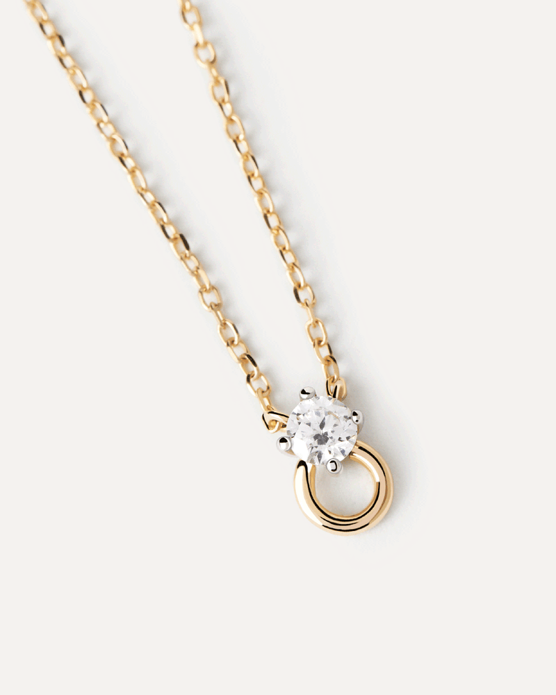Ari Halskette Aus Gold Mit Diamant - 
  
    18 kt Gold
  
