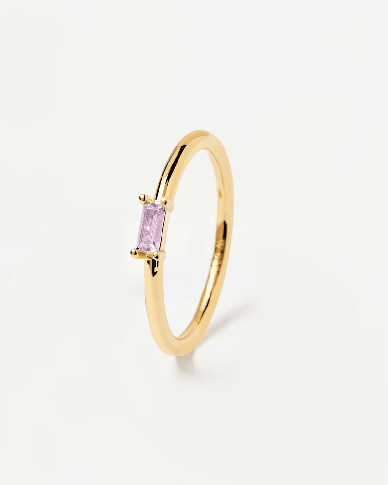 Purple Amani Ring - 
  
    Sterling Silver / 18K Gold plating
  
