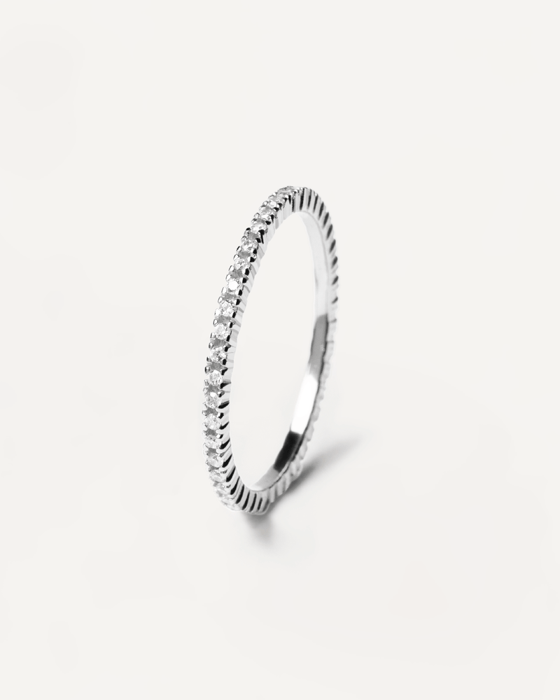 Bague White Essential en argent - 
  
    Argent massif
  
