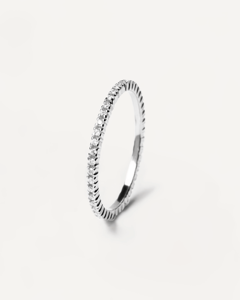 White Essential Silberring - 
  
    Sterling Silber
  
