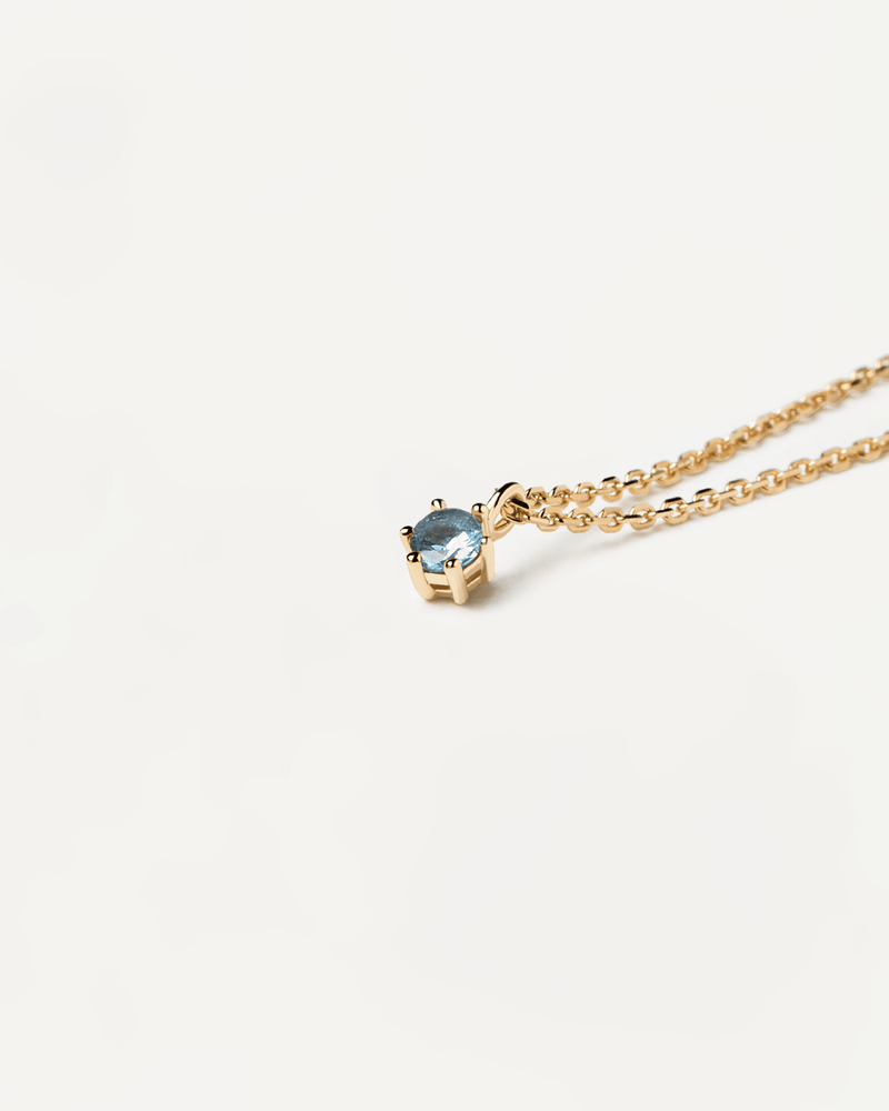 Celeste Solitary Halskette - 
  
    Sterling Silber / 18K Goldplattierung
  
