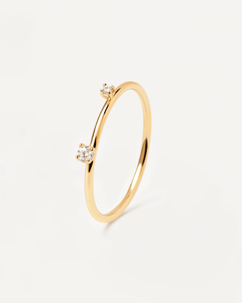 Anillo Kita - 
  
    Plata de Ley / Baño de Oro 18K
  
