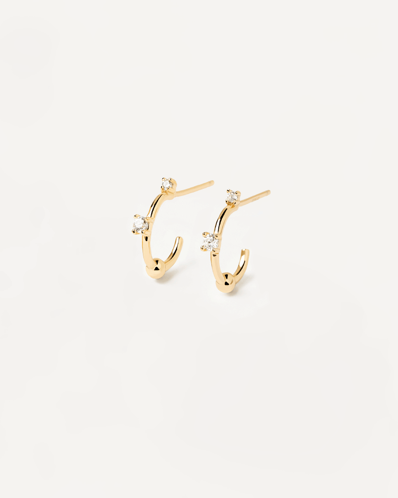 Kaya Earrings - 
  
    Sterling Silver / 18K Gold plating
  
