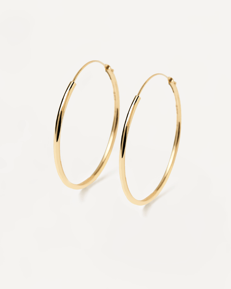 Large Hoops - 
  
    Sterling Silver / 18K Gold plating
  
