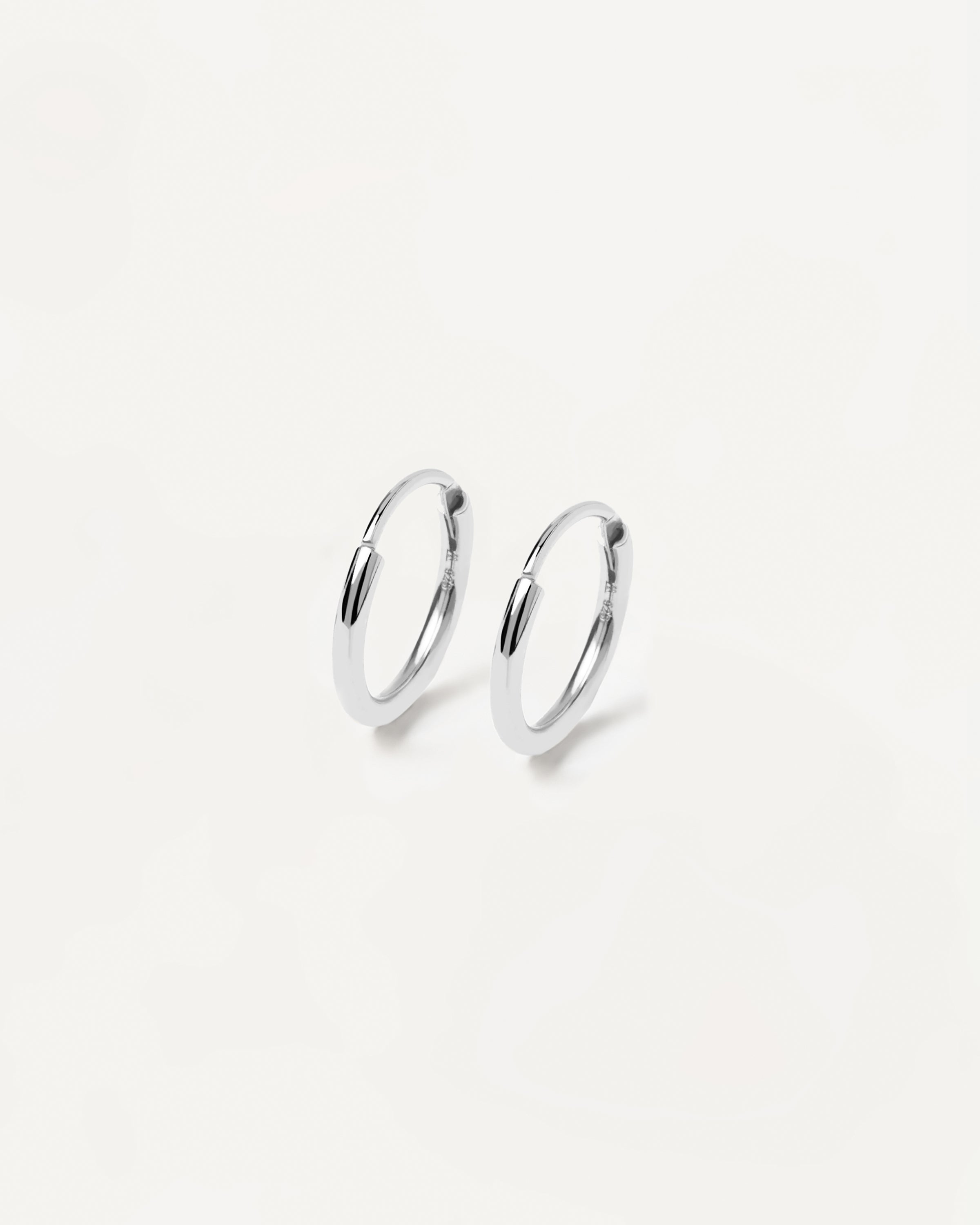 Classic endless hoops made in 925 sterling silver Mini Hoops Silver PDPAOLA