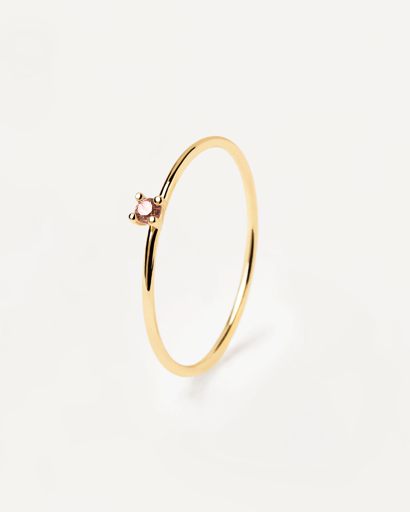 Lavender Solitary Ringe - 
  
    Sterling Silber / 18K Goldplattierung
  
