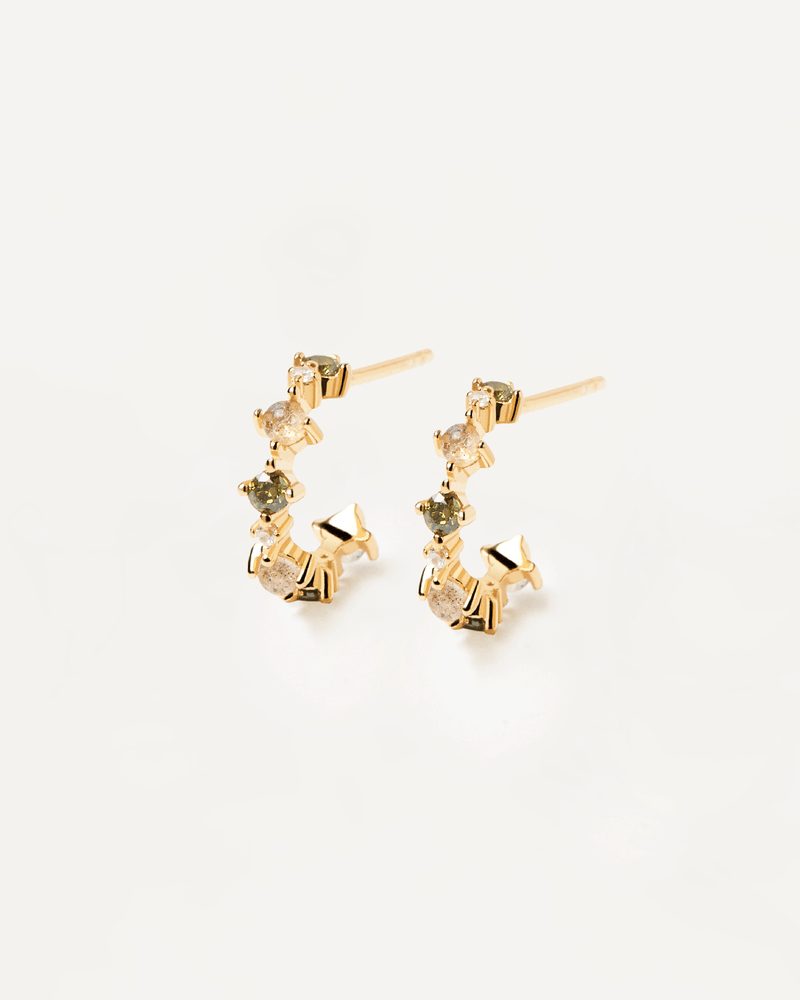 Pendientes Glory - 
  
    Plata de Ley / Baño de Oro 18K
  
