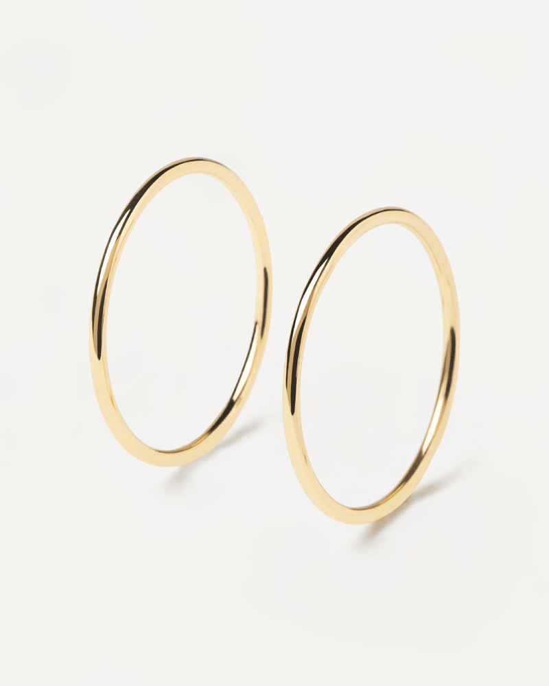 Twin Rings - 
  
    Sterling Silver / 18K Gold plating
  
