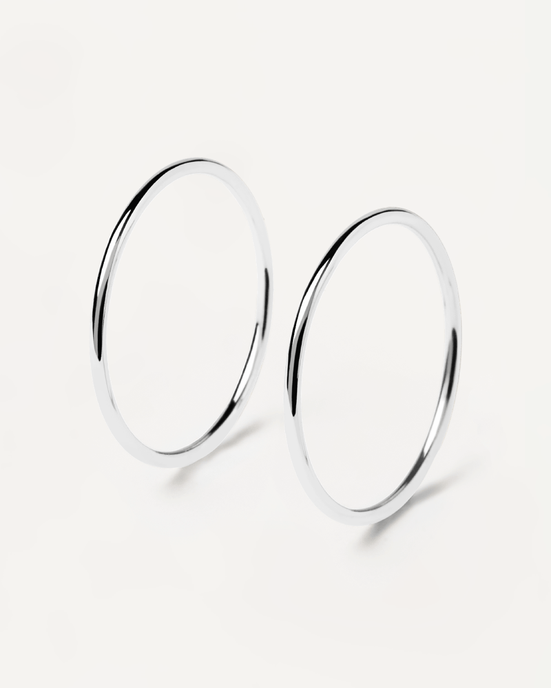Twin Silver Rings - 
  
    Sterling Silver
  
