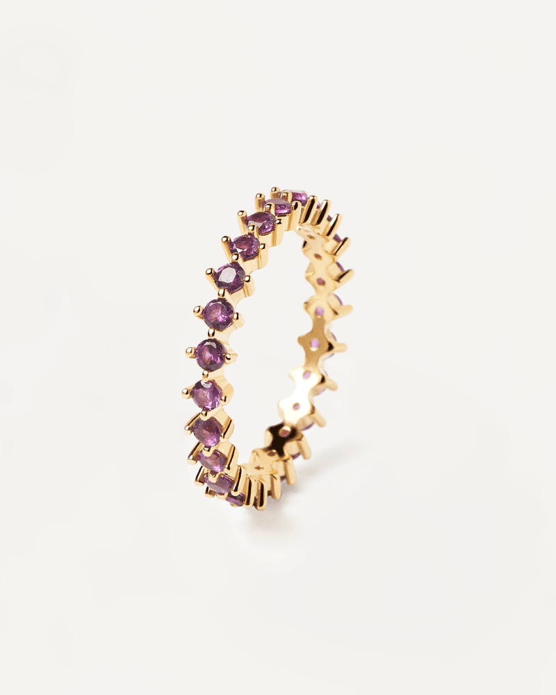 Anillo Violet Bird - 
  
    Plata de Ley / Baño de Oro 18K
  
