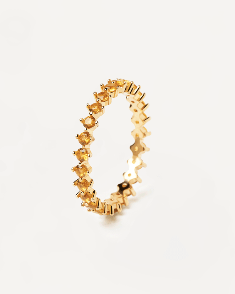 Anillo Yellow Bird - 
  
    Plata de Ley / Baño de Oro 18K
  
