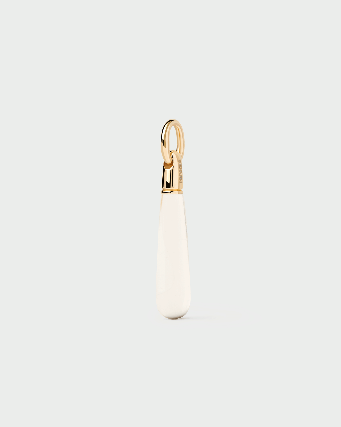 Bergkristall large Drop anhänger 
  
    Sterling Silber / 18K Goldplattierung
  

