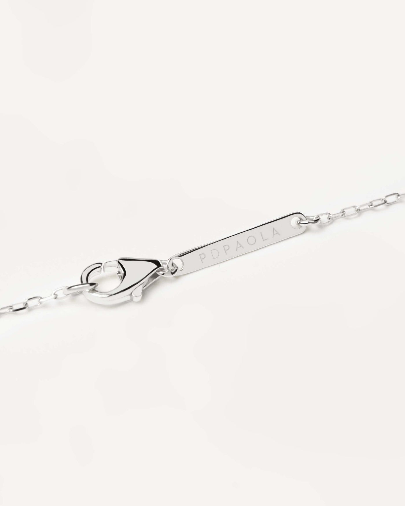 Collar de Diamantes Y Oro Blanco Solitaire Mini - 
  
    Oro Blanco 18K / Baño de rodio en plata
  
