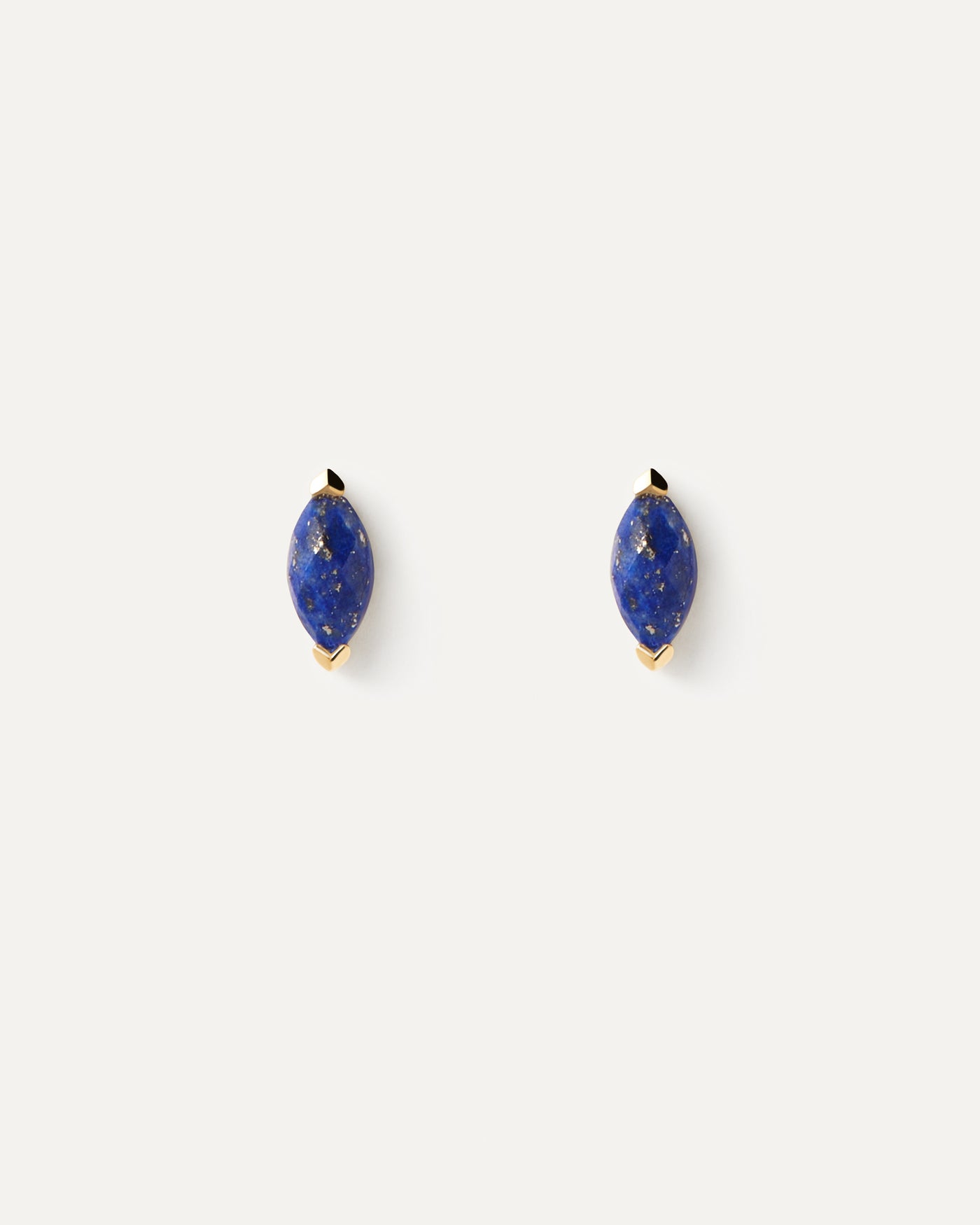 Boucle D'Oreille Individuelle Lapis-Lazuli Nomad - 
  
    Argent massif / Placage Or 18 Ct
  

