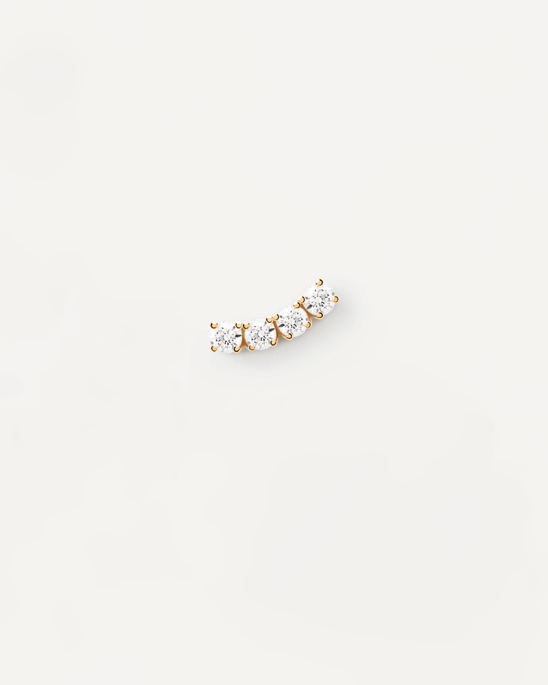 Uma Piercing Ohrringe - 
  
    Sterling Silber / 18K Goldplattierung
  
