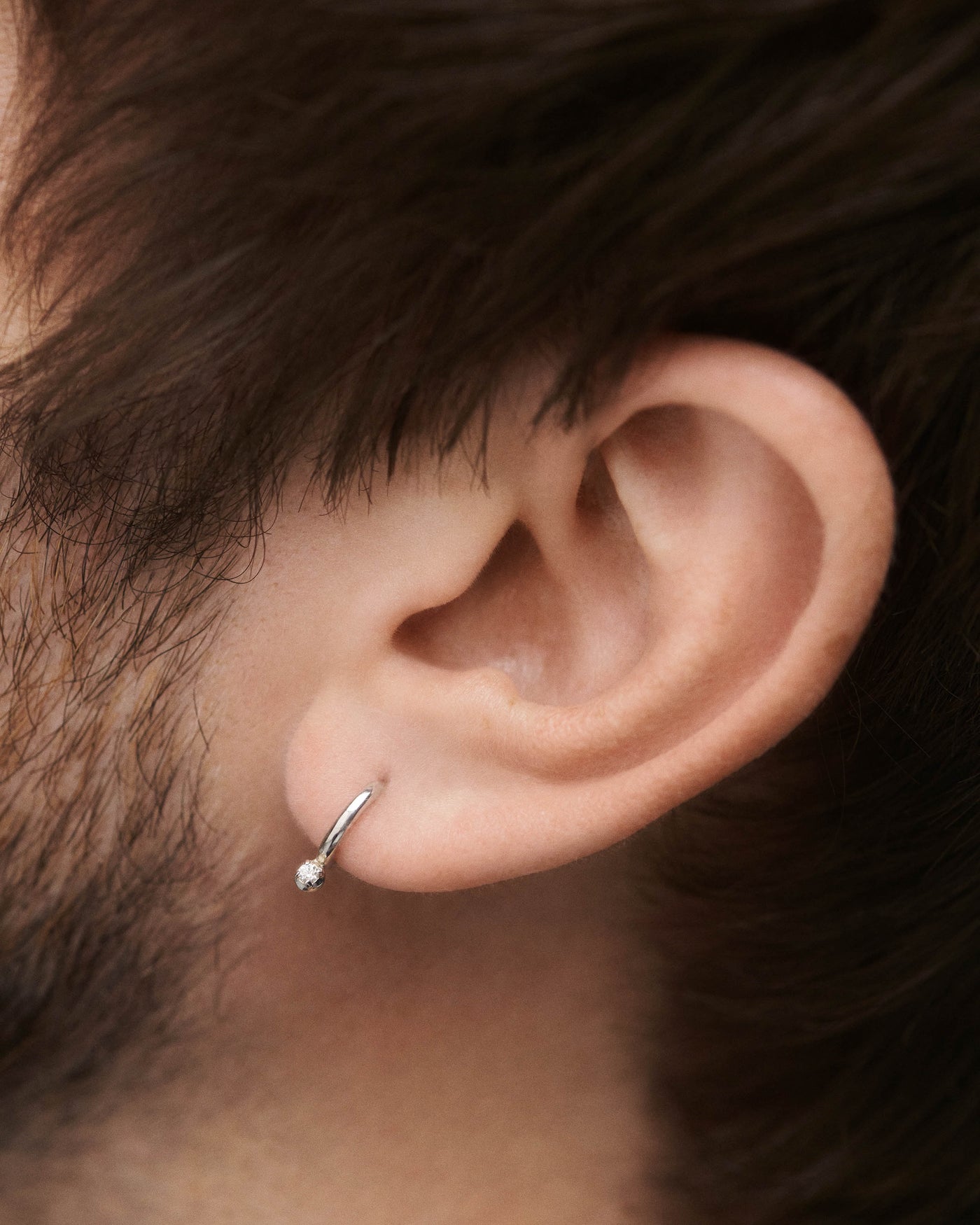 Crystal and zirconia  ear piercings