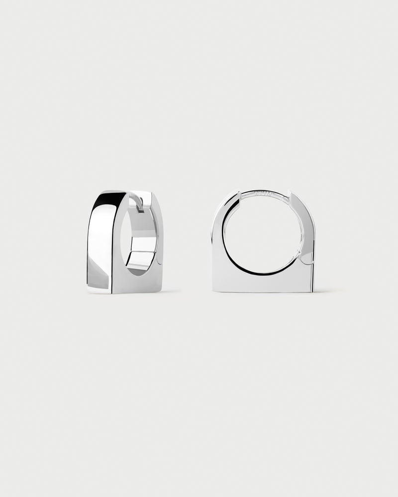 New York silver single hoop - 
  
    Sterling Silver
  
