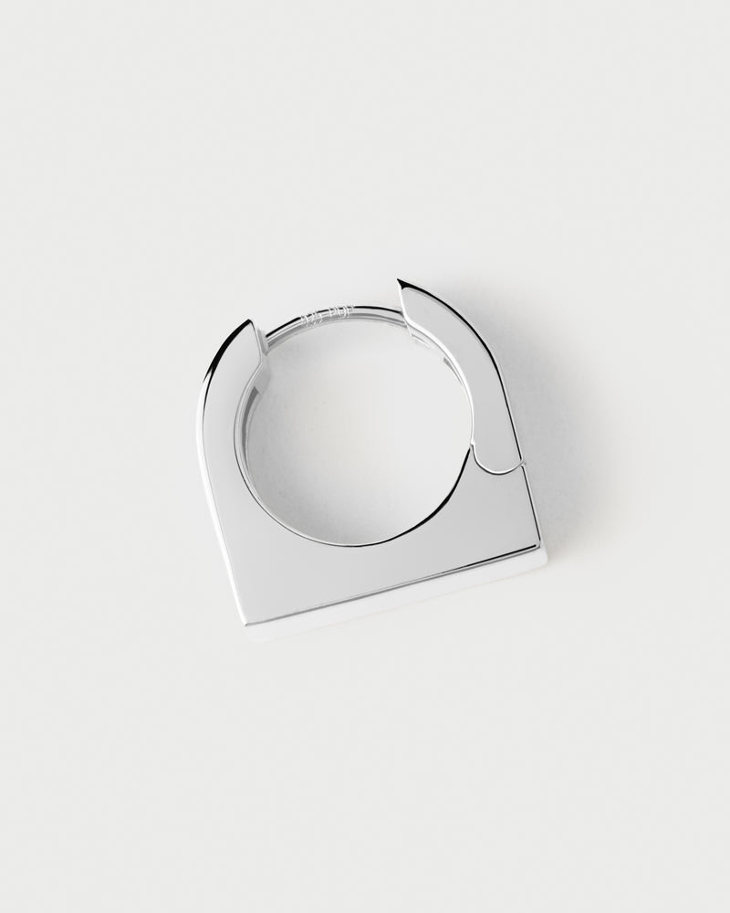 New York silver single hoop - 
  
    Sterling Silver
  
