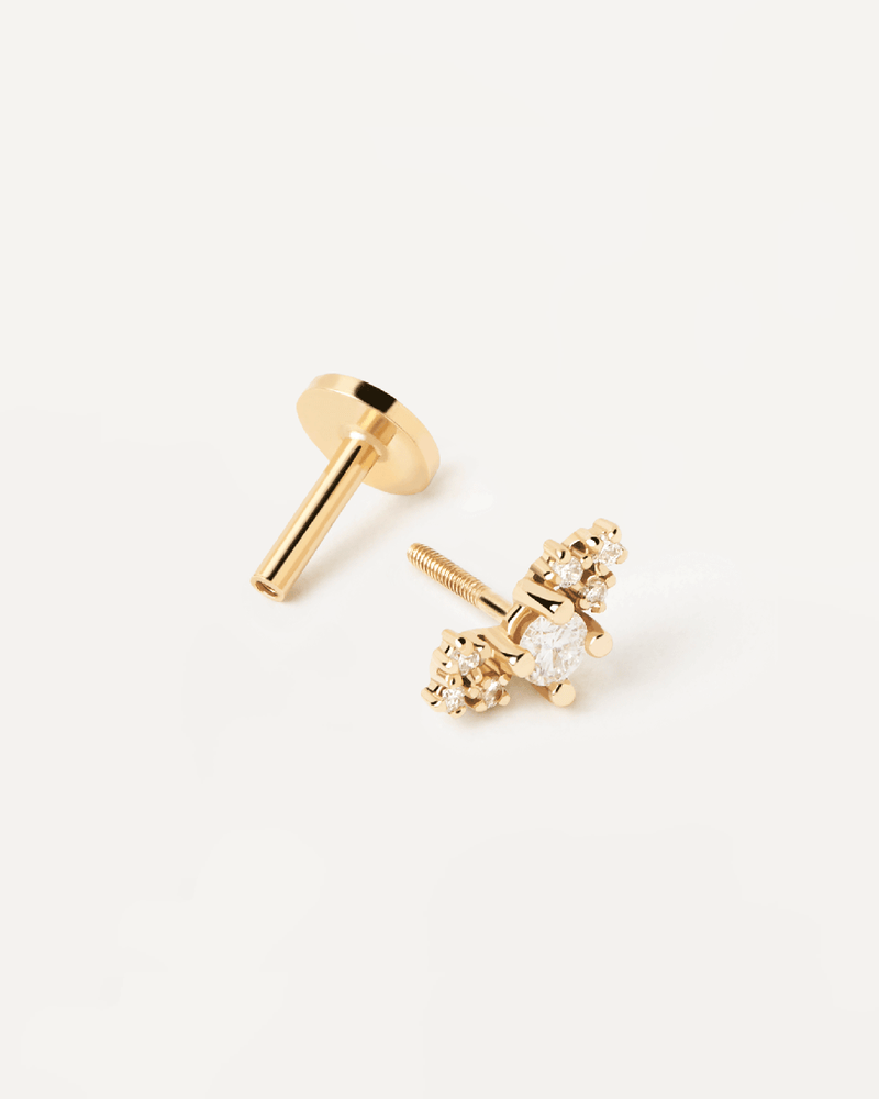 Diamonds and gold Amelie Single Earring - 
  
    18K Gold
  
