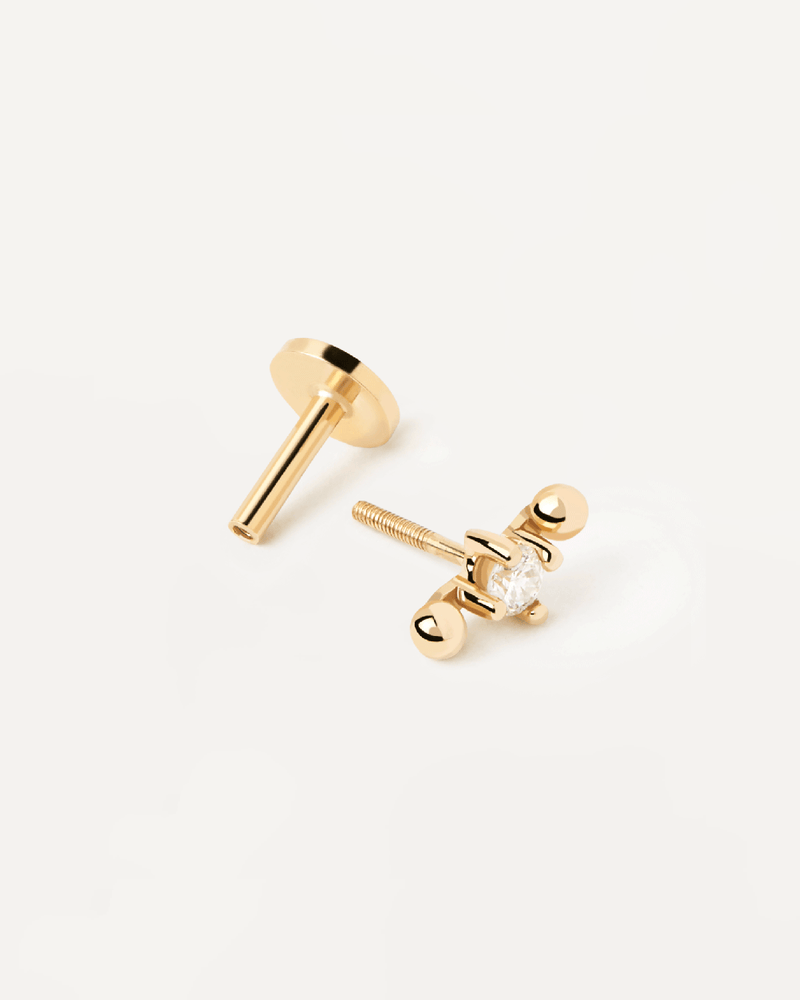 Diamond and gold Olivia Single Earring - 
  
    18K Gold
  
