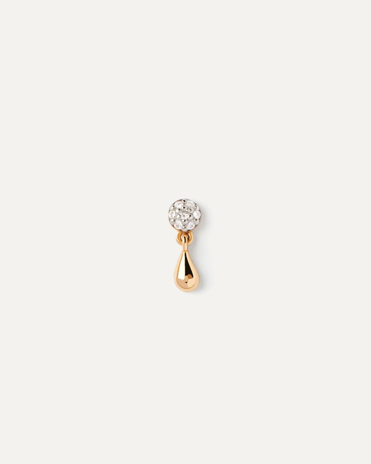 Noe einzelne ohrringe aus gold mit diamanten. Ohrpiercing aus Gelbgold mit Laborgezüchtete Pavé-Diamanten und Tropfen-Anhänger. Erhalten Sie die neuesten Produkte von PDPAOLA. Geben Sie Ihre Bestellung sicher auf und erhalten Sie diesen Bestseller.