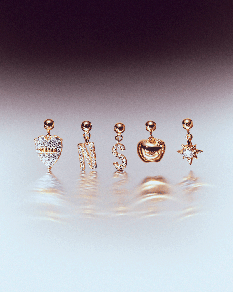 Apple Charm - 
  
    Sterling Silver / 18K Gold plating
  
