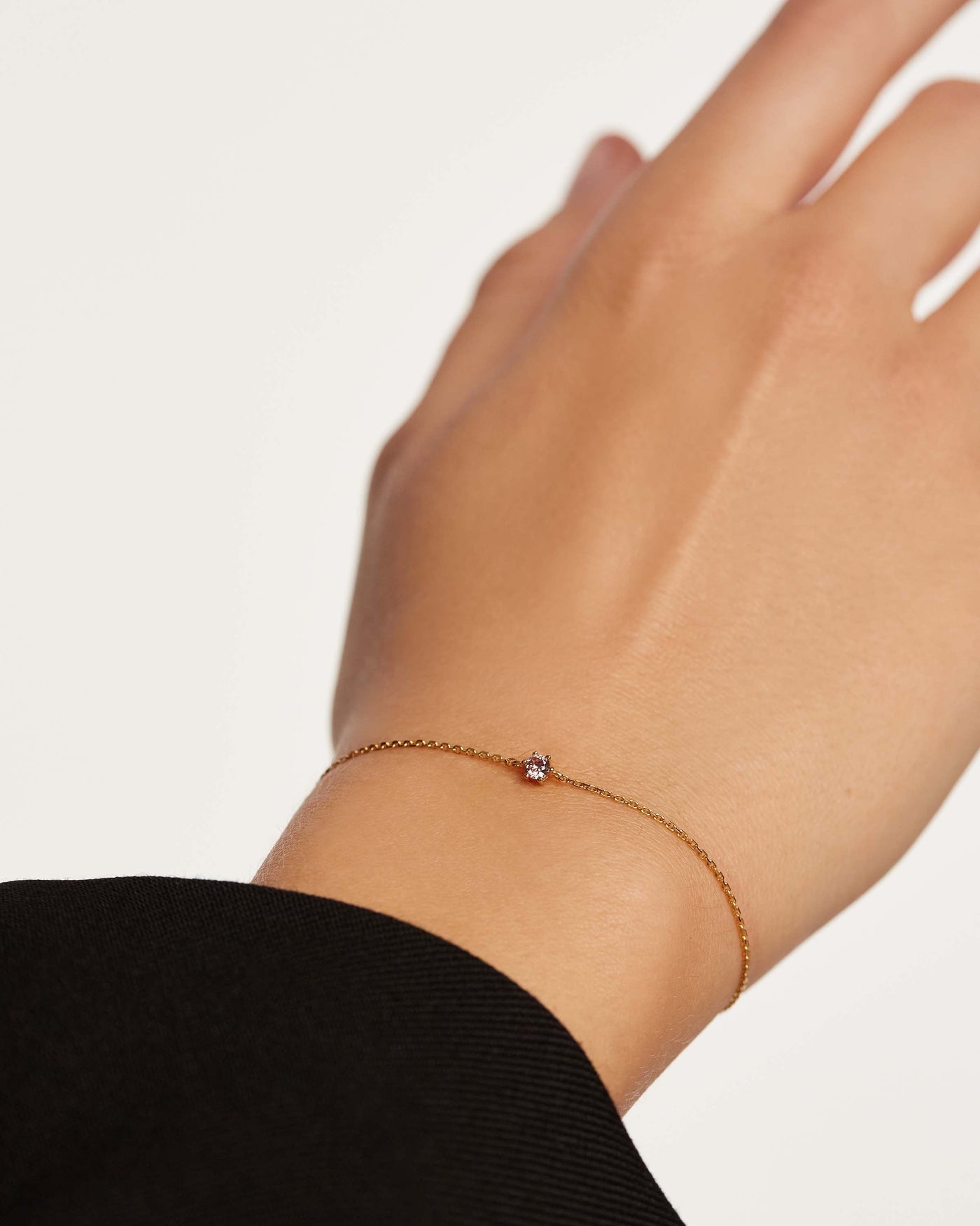 Bracelet Lavender Solitary 
  
    Argent massif / Placage Or 18 Ct
  

