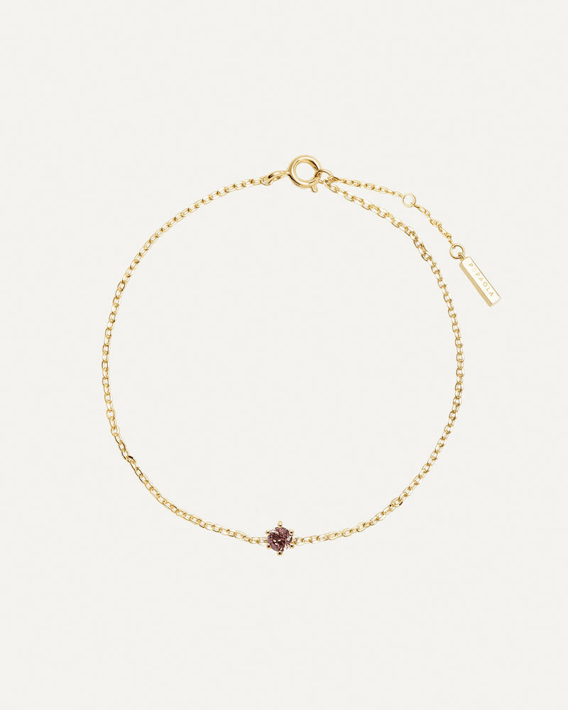 Bracciale Lavender Solitary - 
  
    Argento sterling / Placcatura in Oro 18K
  

