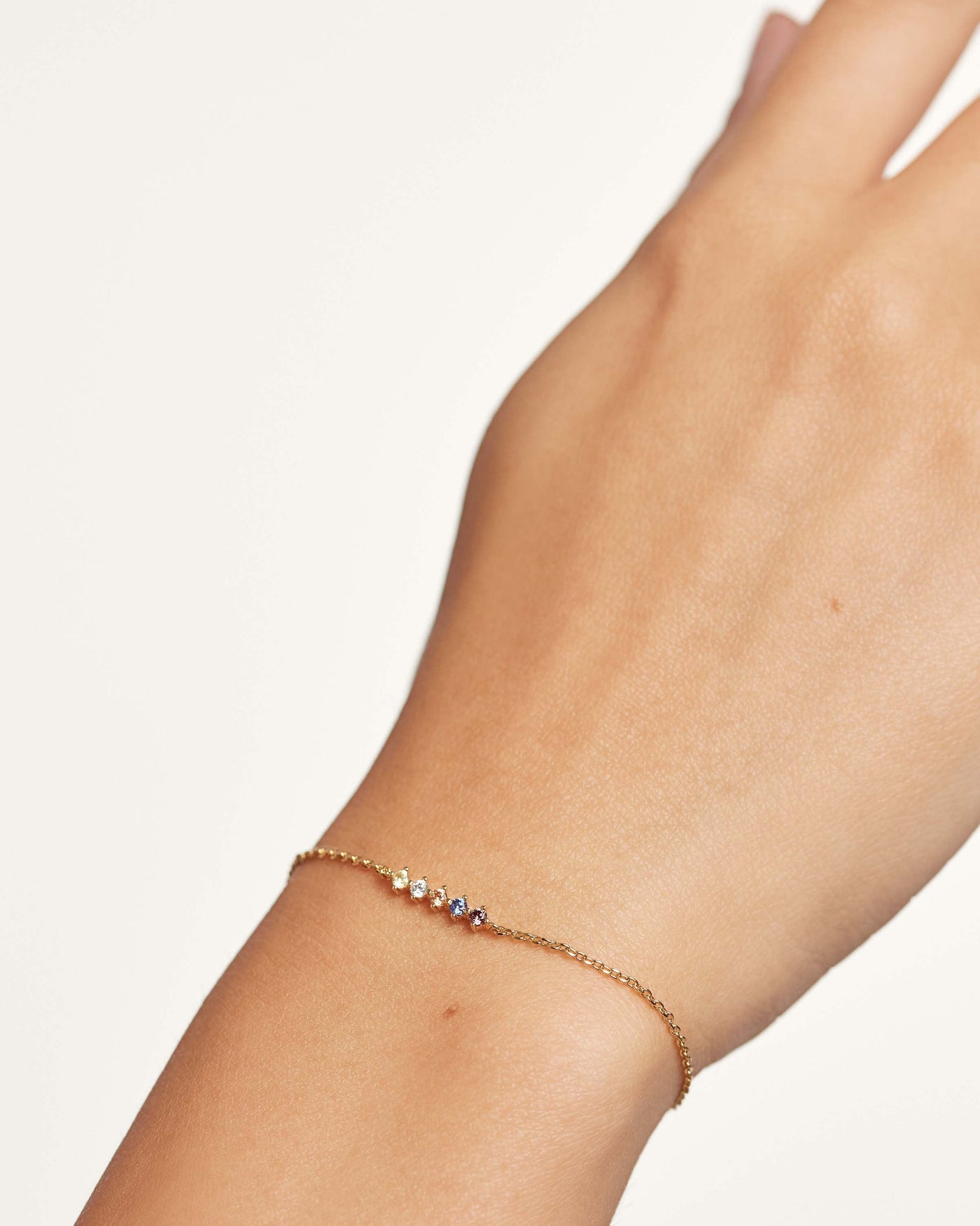 Opal & Crystal Dainty Bracelet Set with Extender Add On | Dainty bracelets,  Gold bracelet chain, Opal crystal