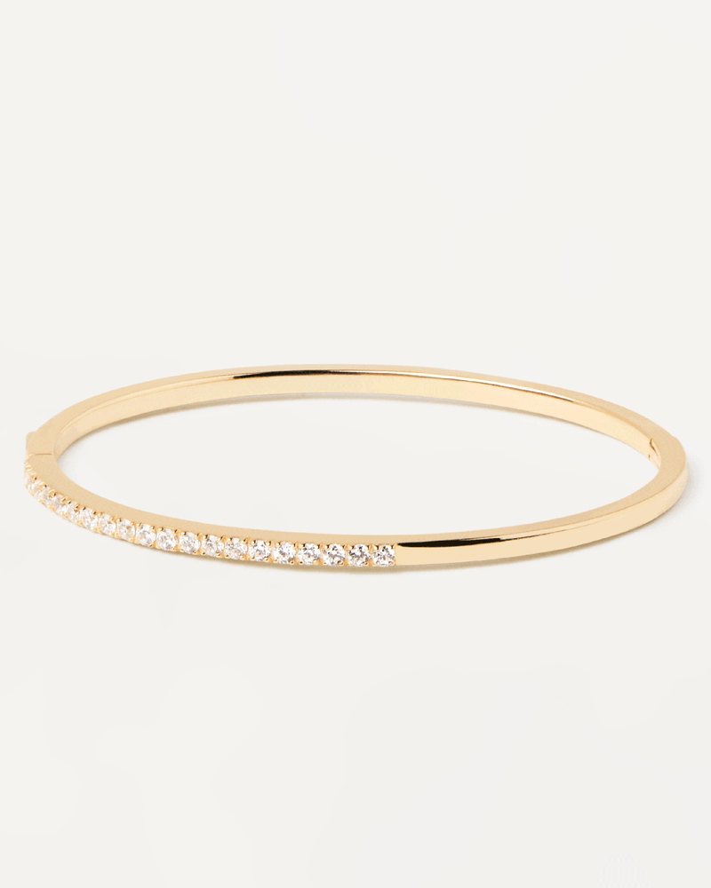 April Bangle - 
  
    Sterling Silver / 18K Gold plating
  
