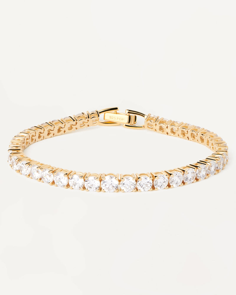 Estate 12.50ct Royal Blue Sapphire Diamond 14k Yellow Gold Bracelet -  petersuchyjewelers