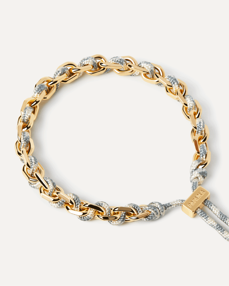 Sky Rope and Chain Bracelet - 
  
    Rope / 18K Gold plating
  
