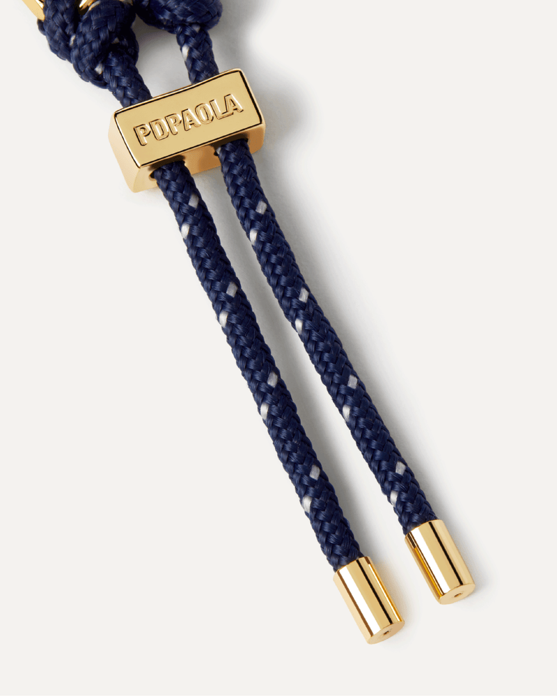 Pulsera Cordón y Cadena Midnight - 
  
    Cordón / Baño de Oro 18K
  
