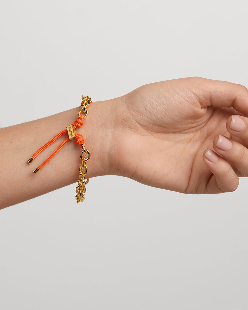 Tangerine Essential Rope and Chain Bracelet - 
  
    Brass / 18K Gold plating
  
