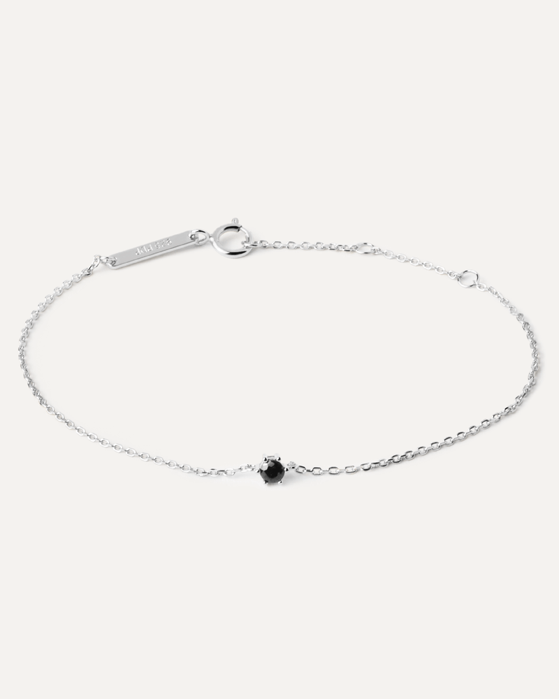 Black Solitary Bracelet Silver - 
  
    Sterling Silver
  
